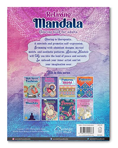 Relaxing Mandala Coloring Book For Adults - Image 3