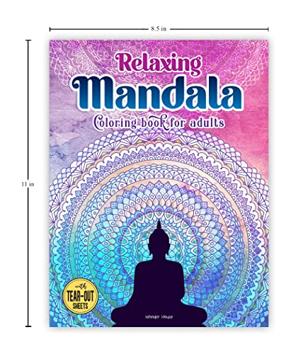 Relaxing Mandala Coloring Book For Adults - Image 4
