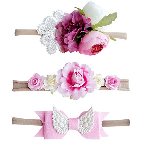 Bembika Pink Floral Headbands Hair