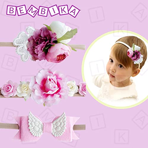 Bembika Pink Floral Headbands Hair