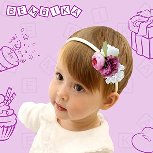 Bembika Pink Floral Headbands Hair