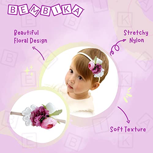 Bembika Pink Floral Headbands Hair