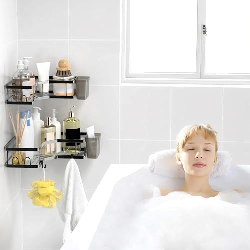 Moforoco Bathroom Corner Shelves Organiser