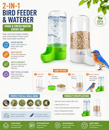 RvPaws 2 PCS Automatic Bird
