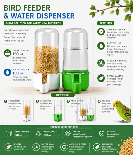 RvPaws 2 PCS Automatic Bird
