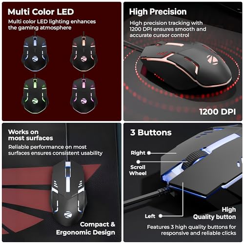 Zebronics Wired Keyboard & Mouse