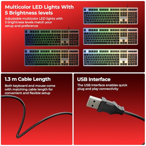 Zebronics Wired Keyboard & Mouse