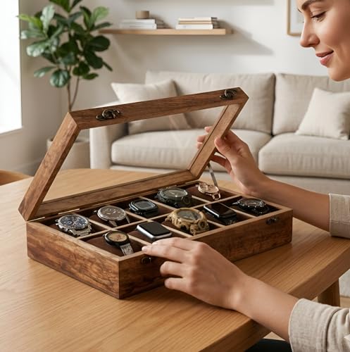 Vintage Wooden Watch Box