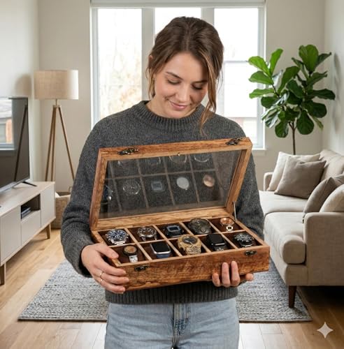 Vintage Wooden Watch Box