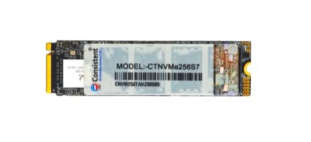 Consistent 256GB NVMe PCIe M.2