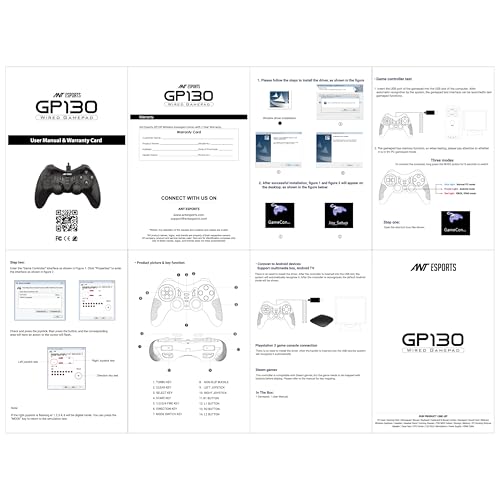 Ant Esports GP130 Wired Gamepad