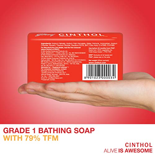 Cinthol Original Bath Soap 99.9% Germ Protection, 100G (Pack Of 4) - Image 5