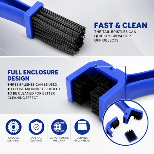 Multi-Purpose Bike Chain Cleaner Brush