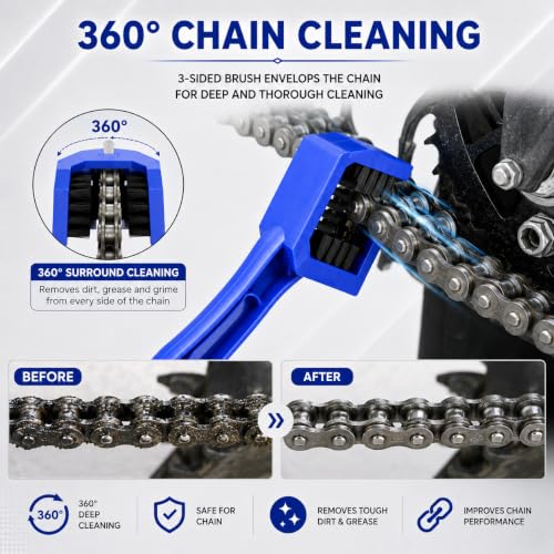 Multi-Purpose Bike Chain Cleaner Brush