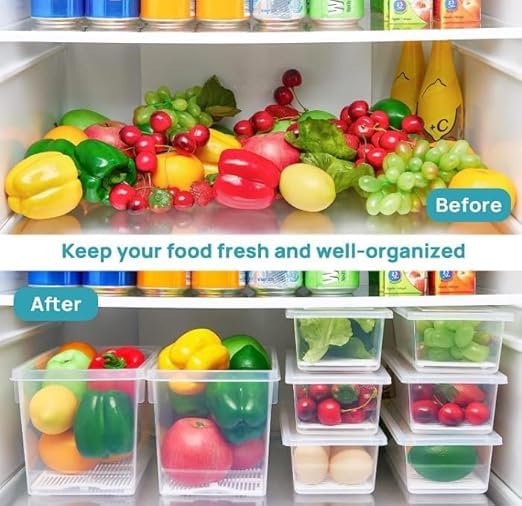 LEMBOSE Fridge Storage Containers