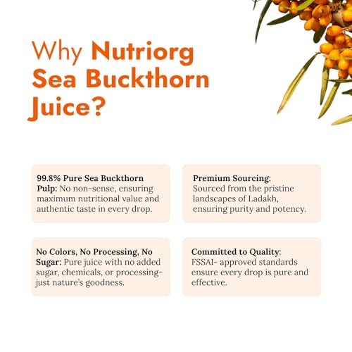 Nutriorg Pure Sea Buckthorn Juice