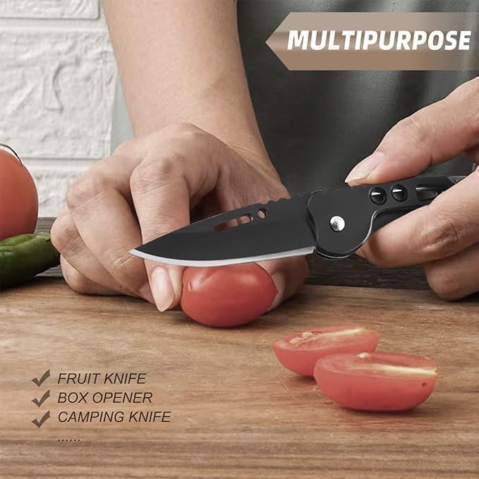 Mini Folding Knife with Keychain