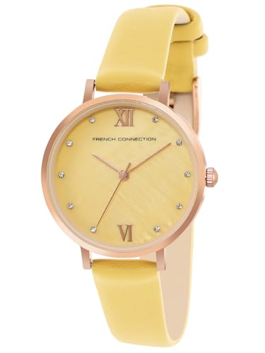 French Connection Analog Yellow Dial Women's Watch-FCN00065C - Image 3