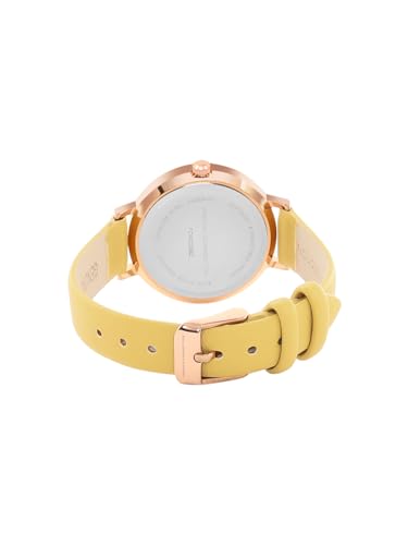 French Connection Analog Yellow Dial Women's Watch-FCN00065C - Image 4