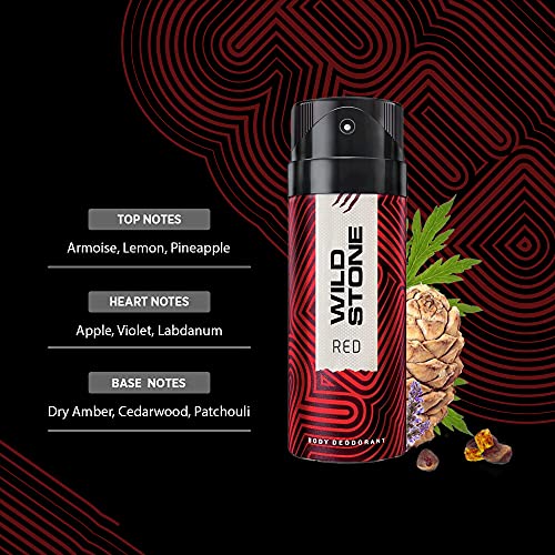 Wild Stone Red Deodorant Body Spray for Men, 225ml - Image 3