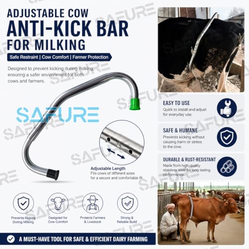 Adjustable Cow Anti-Kick Bar