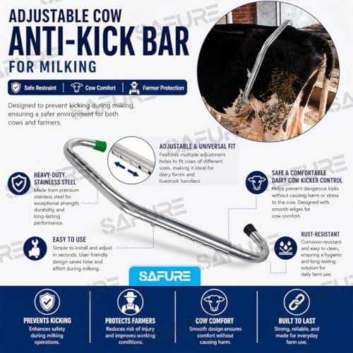 Adjustable Cow Anti-Kick Bar