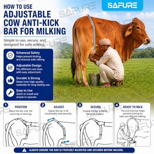 Adjustable Cow Anti-Kick Bar