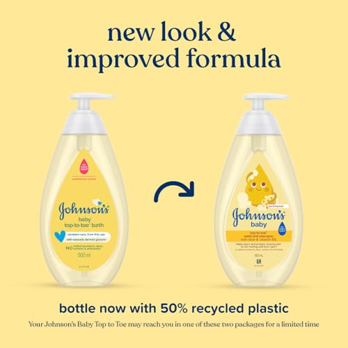 Johnson's Baby Top to Toe Baby Bath, 500ml - Image 3