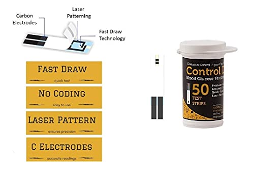 Control D Test Strips, 50 Count (Black) for Control D Glucometer only - Image 6