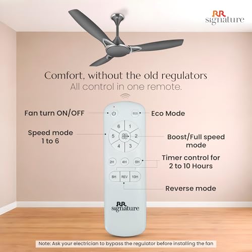 RR Signature CURVEAIR MAXX 1200 MM BLDC Ceiling Fan - VENETIAN GREY - Image 3
