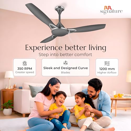 RR Signature CURVEAIR MAXX 1200 MM BLDC Ceiling Fan - VENETIAN GREY - Image 4