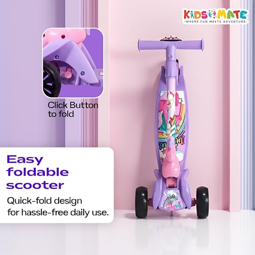 Kidsmate Unicorn Kick Scooter