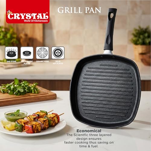 Crystal Aluminium Non Stick Grill