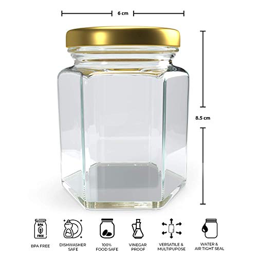 hexagon Design 250 Gram Glass