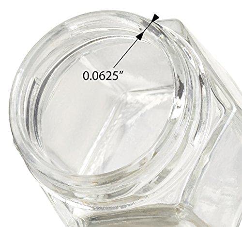 hexagon Design 250 Gram Glass