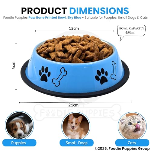 Foodie Puppies Stainless Steel Paw