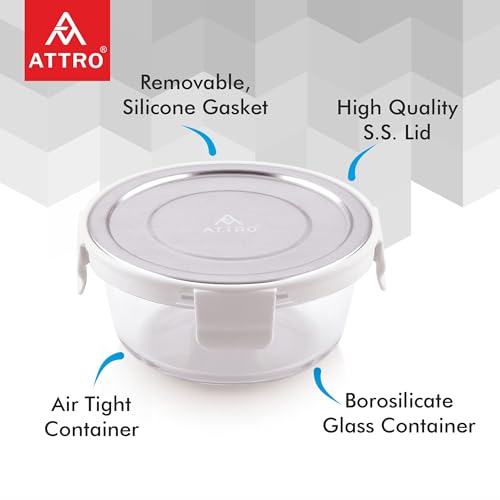 ATTRO Glassox Borosilicate Round Glass