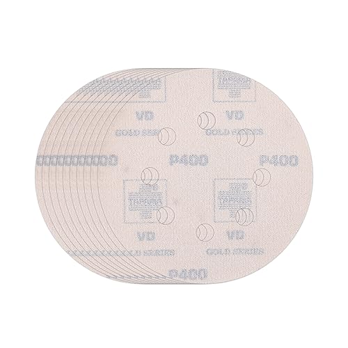 Taparia 5" Velcro Disc With 8 Holes, Grit 400 - Pack Of 20 (Vdg 58400)
