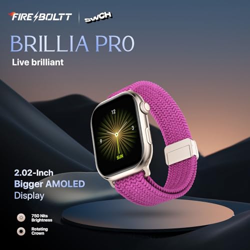 Fire-Boltt Brillia Smart Watch 2.02”