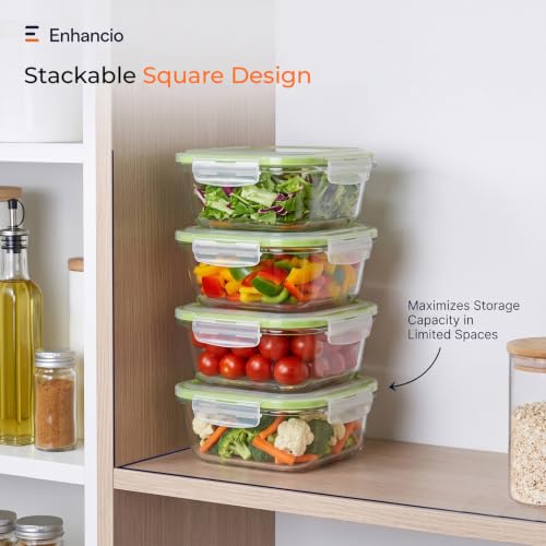 Glass Food Storage Containers Set