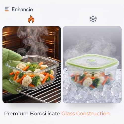 Glass Food Storage Containers Set