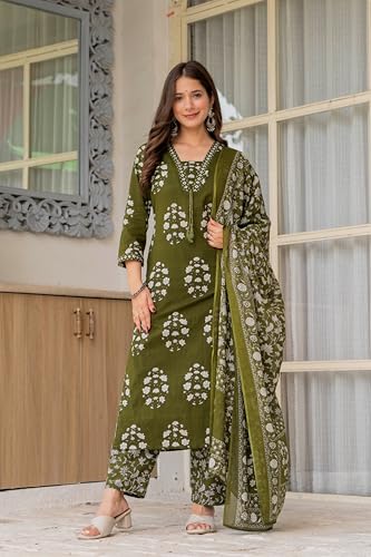 PARTHVI Women's Pure Cotton Printed