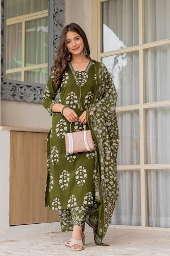 PARTHVI Women's Pure Cotton Printed