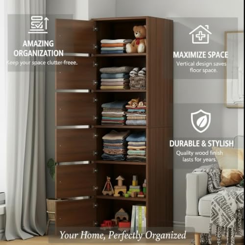 EXVITO Engineered Wood Wardrobe