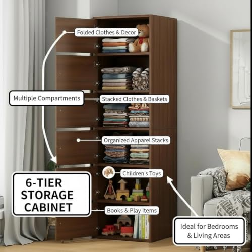 EXVITO Engineered Wood Wardrobe