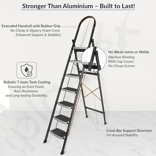 Plantex Steel 7 Step Ladder