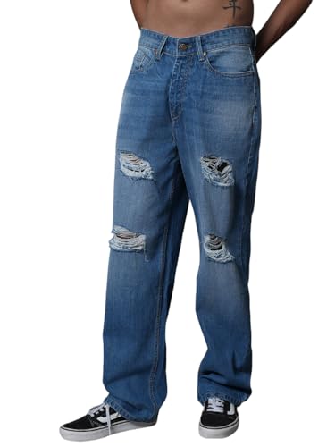 HIGH Star Men's Wide Leg Jeans