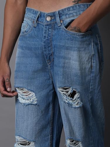 HIGH Star Men's Wide Leg Jeans - Image 6