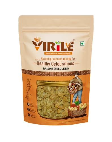 VIRILE Premium Raisins Seedless/Kishmish, 400g