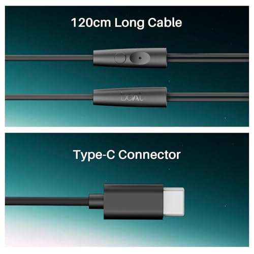 boAt Bassheads 300C Wired Earphones,Type-C